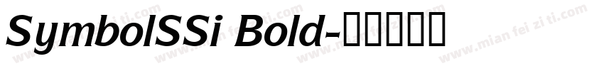 SymbolSSi Bold字体转换